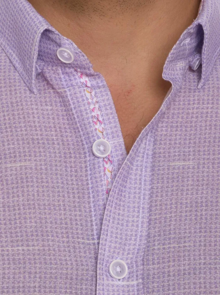Men Short Sleeve Button Down Shirts Robert Graham SLOAN SHORT SLEEVE BUTTON DOWN SHIRT Blue