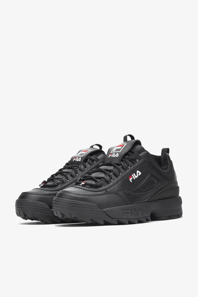 Men Sneakers Fila Disruptor 2 Premium 021 Black White Black Men Sneakers Fila Disruptor 2 Premium 021 Black White Black
