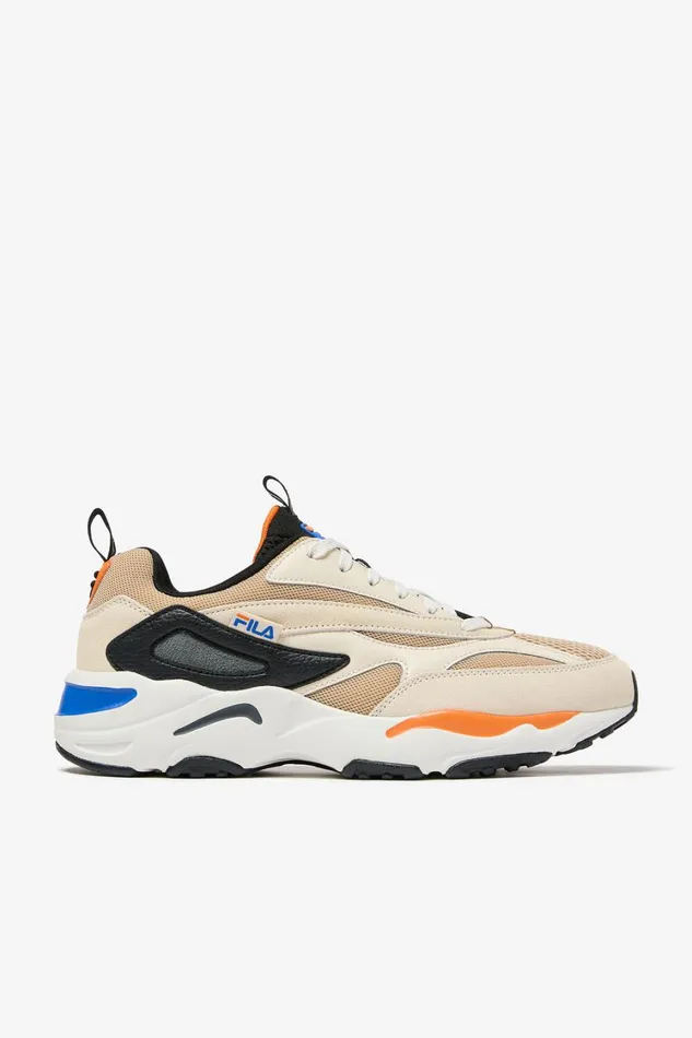 Men Sneakers Fila Fastic 244 Irish Creamprince Bluevibrant Orange
