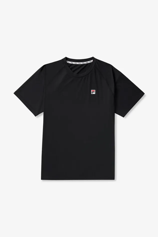 Men Tops and TShirts Fila Short Sleeve Crewneck 001 Black