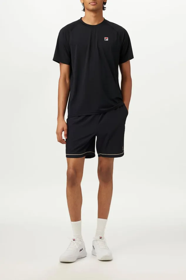 Men Tops and TShirts Fila Short Sleeve Crewneck 001 Black Men Tops and TShirts Fila Short Sleeve Crewneck 001 Black