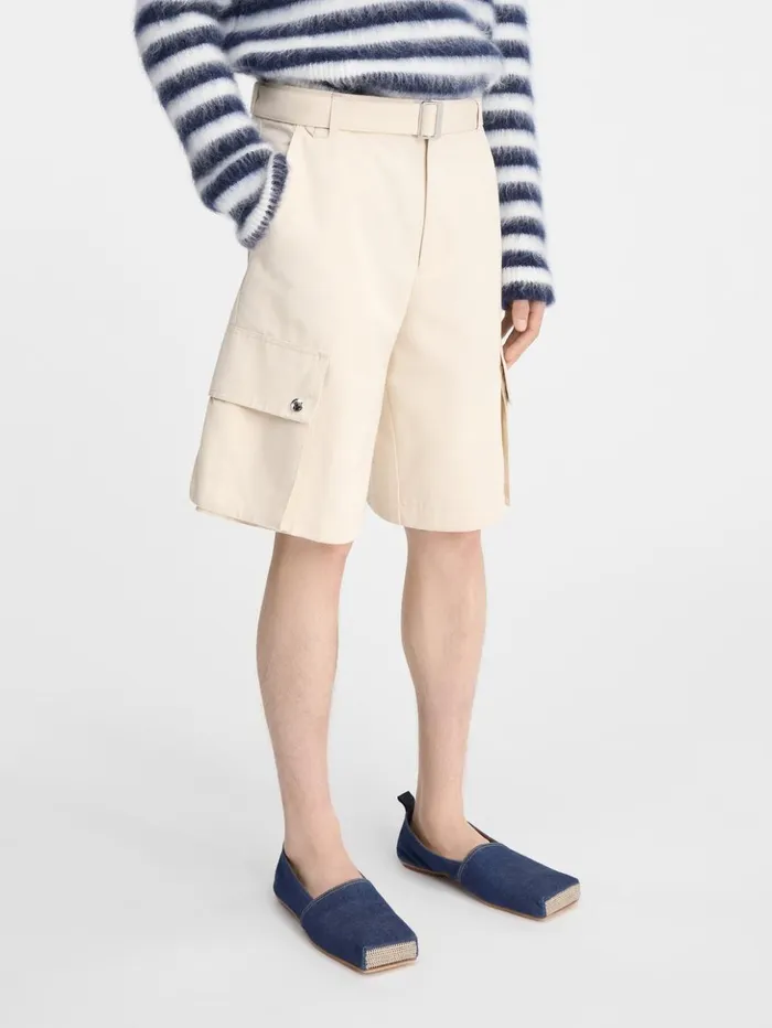 Men Trousers and Shorts JACQUEMUS The Cargo Bermuda Shorts Beige Men Trousers and Shorts JACQUEMUS The Cargo Bermuda Shorts Beige