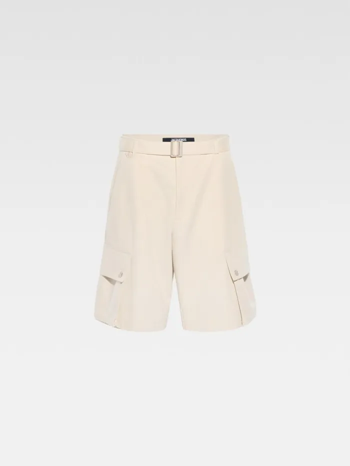 Men Trousers and Shorts JACQUEMUS The Cargo Bermuda Shorts Beige Men Trousers and Shorts JACQUEMUS The Cargo Bermuda Shorts Beige