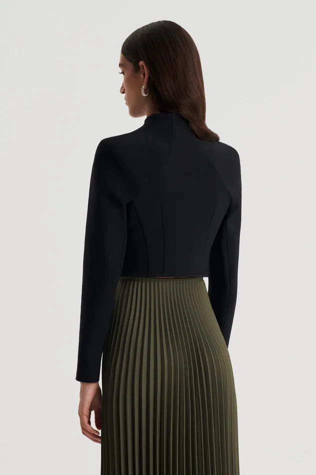 MILANO ZIP JACKET BLACK Women Jackets Scanlan Theodore MILANO ZIP JACKET BLACK Women Jackets Scanlan Theodore