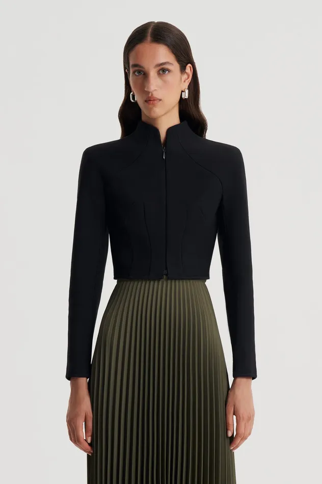 MILANO ZIP JACKET BLACK Women Jackets Scanlan Theodore MILANO ZIP JACKET BLACK Women Jackets Scanlan Theodore