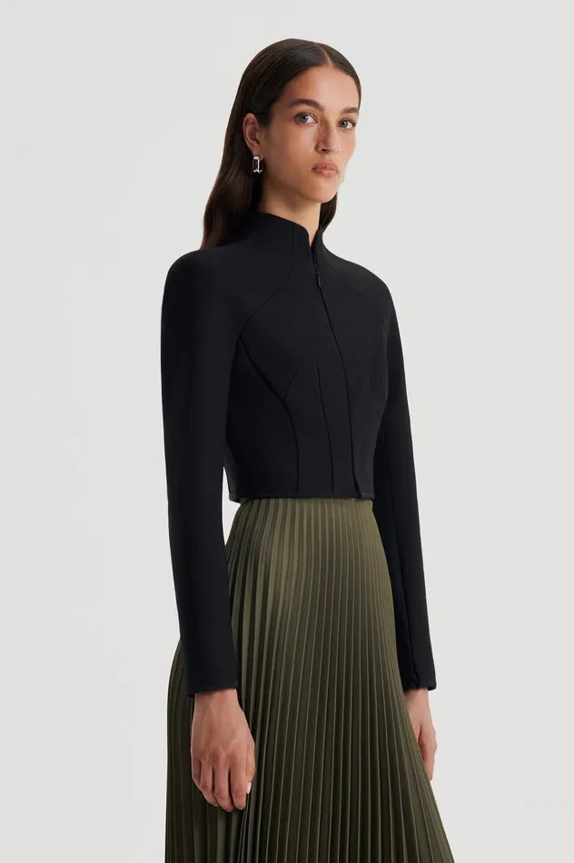 MILANO ZIP JACKET BLACK Women Jackets Scanlan Theodore MILANO ZIP JACKET BLACK Women Jackets Scanlan Theodore