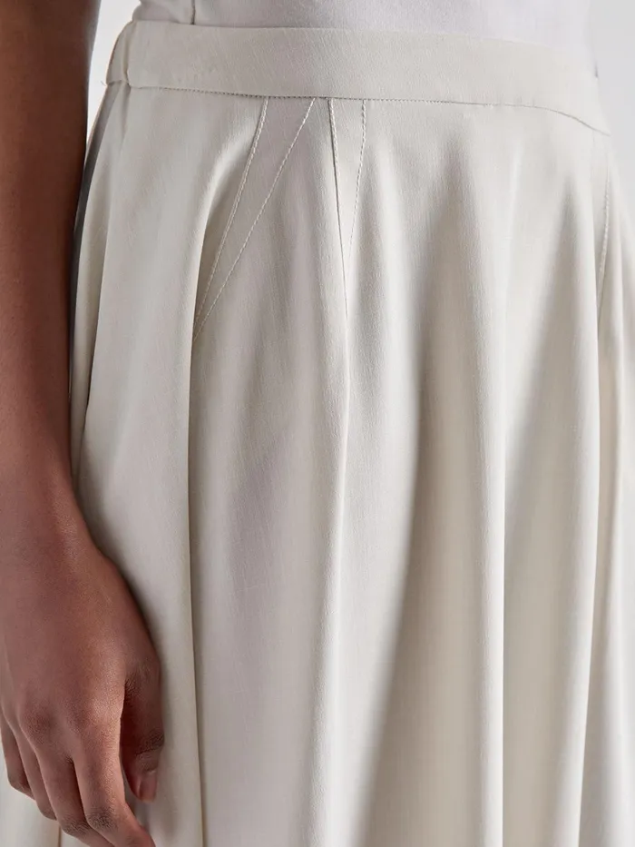 Misook Dart Detail Woven Full Midi Skirt Women Skirts Misook Dart Detail Woven Full Midi Skirt Women Skirts