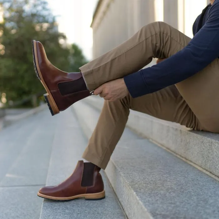 Nisolo Boots Men Marco Everyday Chelsea Boot Mahogany Nisolo Boots Men Marco Everyday Chelsea Boot Mahogany