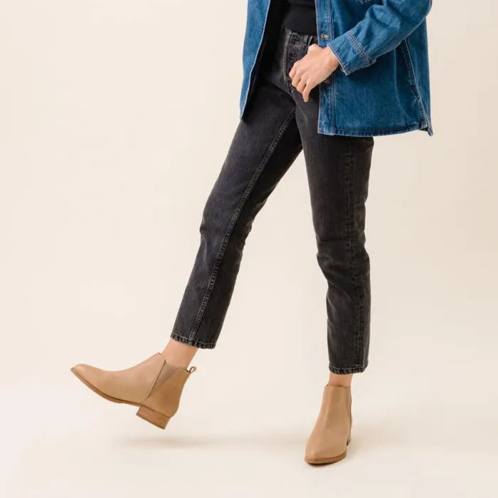 Nisolo Boots Women Eva Everyday Chelsea Boot Almond Nisolo Boots Women Eva Everyday Chelsea Boot Almond