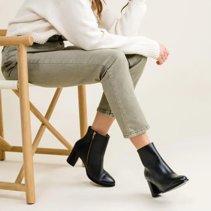 Nisolo Boots Women Lia Heeled Bootie Black Nisolo Boots Women Lia Heeled Bootie Black