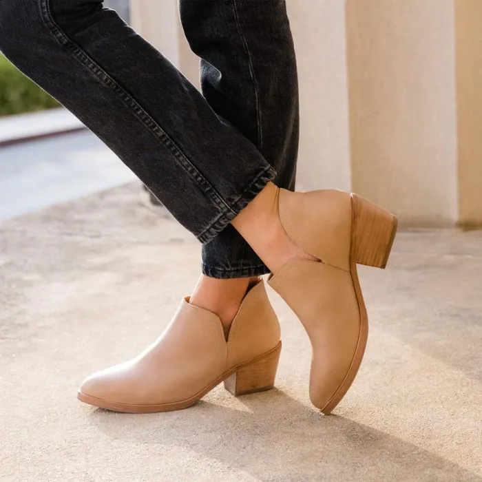 Nisolo Boots Women Mia Everyday Ankle Bootie Almond Nisolo Boots Women Mia Everyday Ankle Bootie Almond
