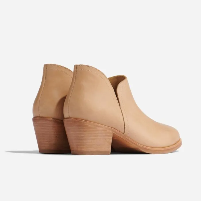 Nisolo Boots Women Mia Everyday Ankle Bootie Almond Nisolo Boots Women Mia Everyday Ankle Bootie Almond