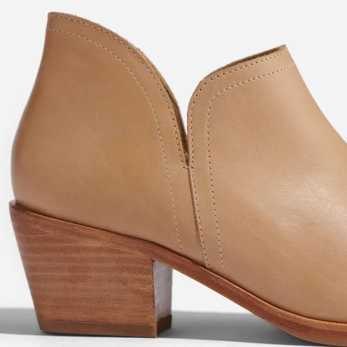 Nisolo Boots Women Mia Everyday Ankle Bootie Almond Nisolo Boots Women Mia Everyday Ankle Bootie Almond
