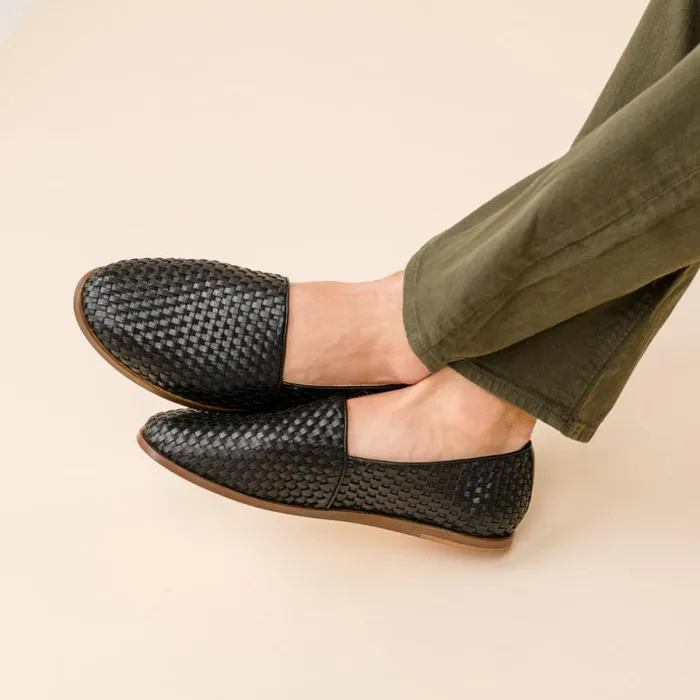 Nisolo Sandals and Slip Ons Men Alejandro Woven Slip On 20 Woven Black Nisolo Sandals and Slip Ons Men Alejandro Woven Slip On 20 Woven Black