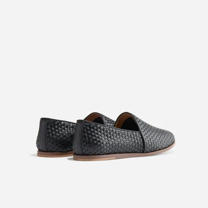 Nisolo Sandals and Slip Ons Men Alejandro Woven Slip On 20 Woven Black Nisolo Sandals and Slip Ons Men Alejandro Woven Slip On 20 Woven Black