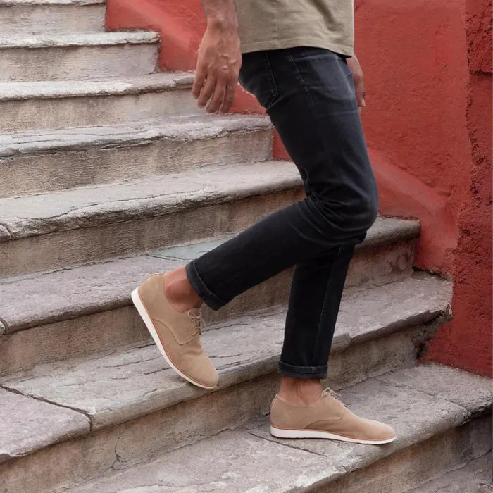 Nisolo Sandals and Slip Ons Men Lightweight Flex Derby Stone Nisolo Sandals and Slip Ons Men Lightweight Flex Derby Stone