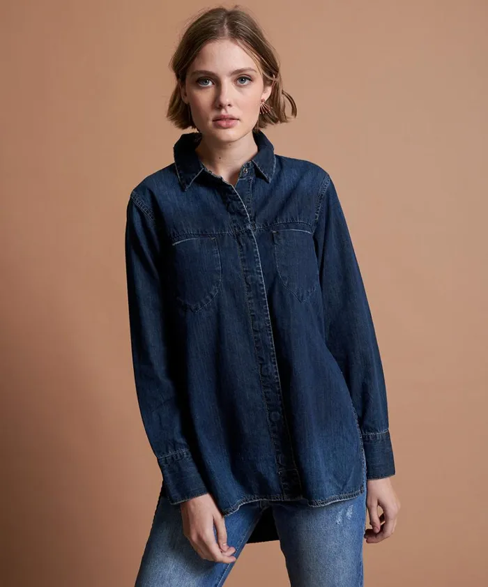 One Teaspoon Denim Tops STONE COLD DENIM SHIRT 8211 Women