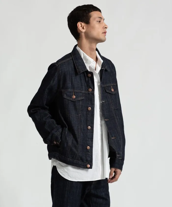 One Teaspoon Organic Tees ORGANIC RAW BANDIT TRUCKER JACKET BLUE 8211 Women One Teaspoon Organic Tees ORGANIC RAW BANDIT TRUCKER JACKET BLUE 8211 Women