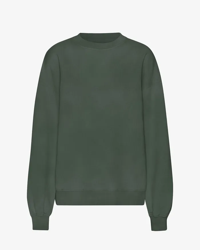 Organic Oversized Crew 8211 Midnight Forest Crewneck Sweatshirts Colorfulstandard Women