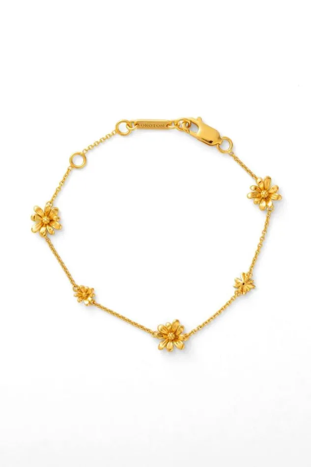 Oroton Bracelets Jewellery Daisy Bracelet 18k Gold