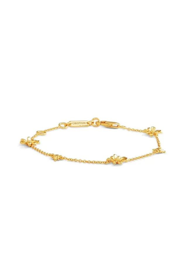 Oroton Bracelets Jewellery Daisy Bracelet 18k Gold