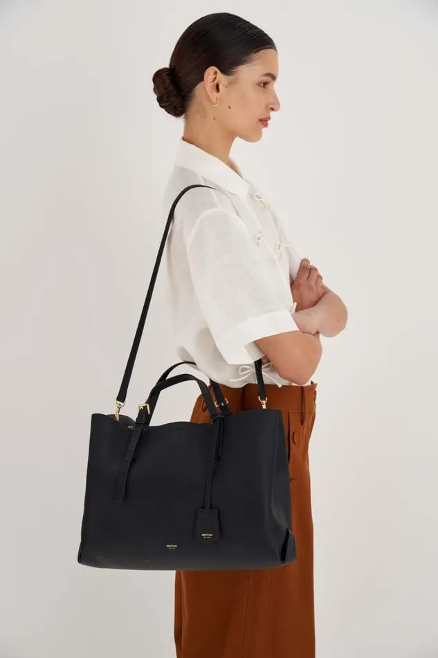 Oroton Work Women Margot Large Day Bag Black