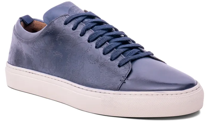 Paisely 8211 Navy Hand Painted Men Barker Shoes Mens Sneakers