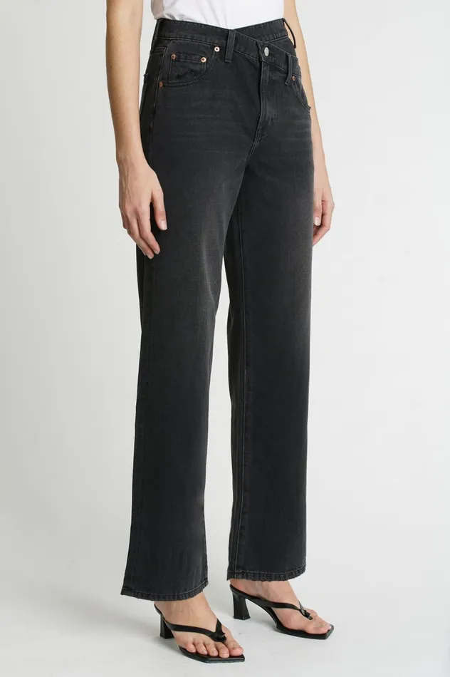 Pistola Denim Bobbie High Rise Wide Leg W Crossover 8211 Taurus Women Denim