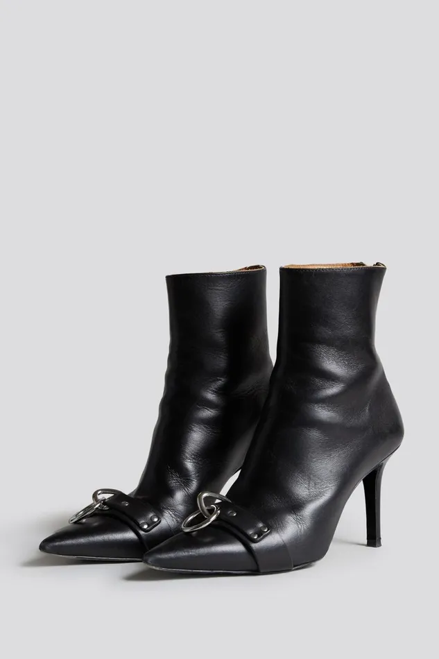 R13 Boots Women SID HEELED HARNESS BOOT 8211 BLACK