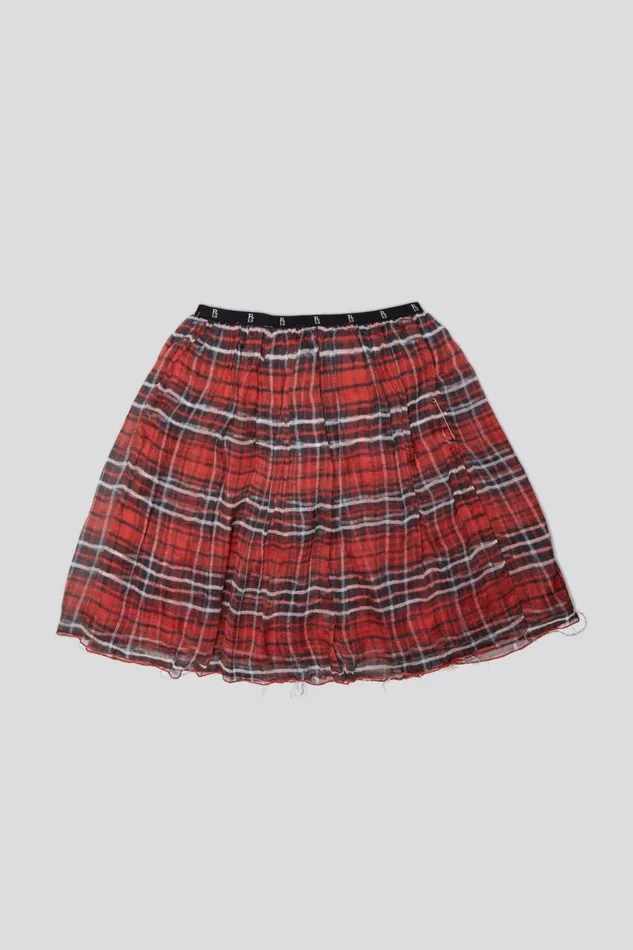 R13 Dresses and Skirts Women DOUBLE LAYER KILT SKIRT 8211 RED PLAID