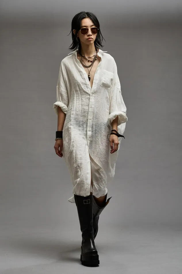 R13 Dresses and Skirts Women JUMBO SHIRTDRESS 8211 WHITE