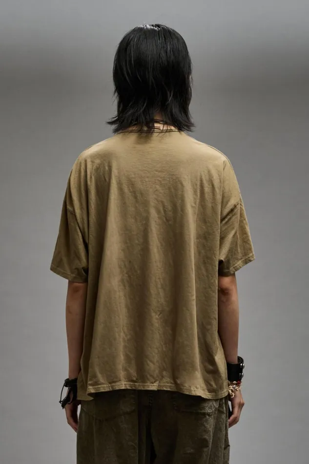R13 Sale Women SCOOP NECK RELAXED T 8211 LIGHT OLIVE