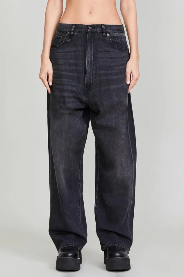 R13 Wide Leg Women VENTI JEAN 8211 ELMORE BLACK