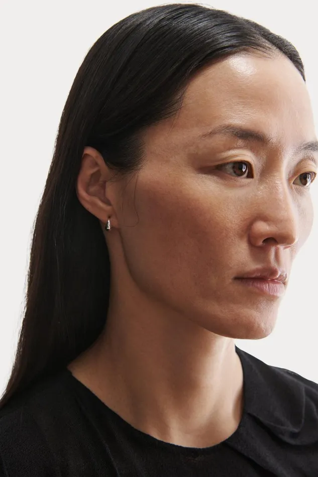 Rachel Comey Jewelry Women Baby Alpha Hoop Silver