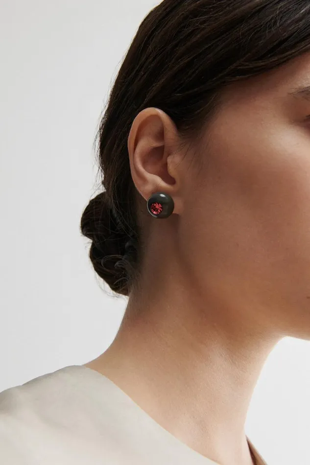 Rachel Comey Jewelry Women Studded Goble Earring Black