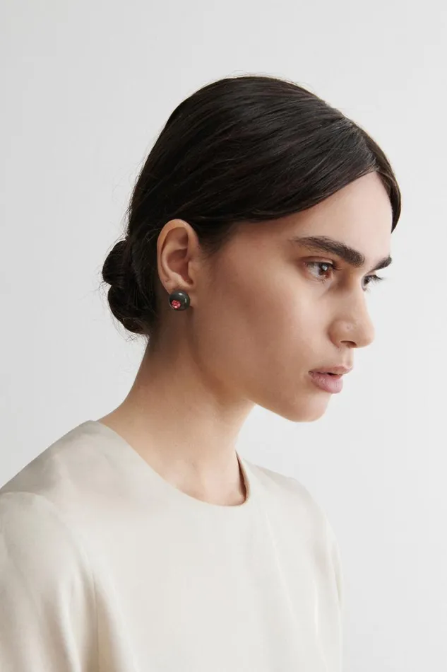 Rachel Comey Jewelry Women Studded Goble Earring Black