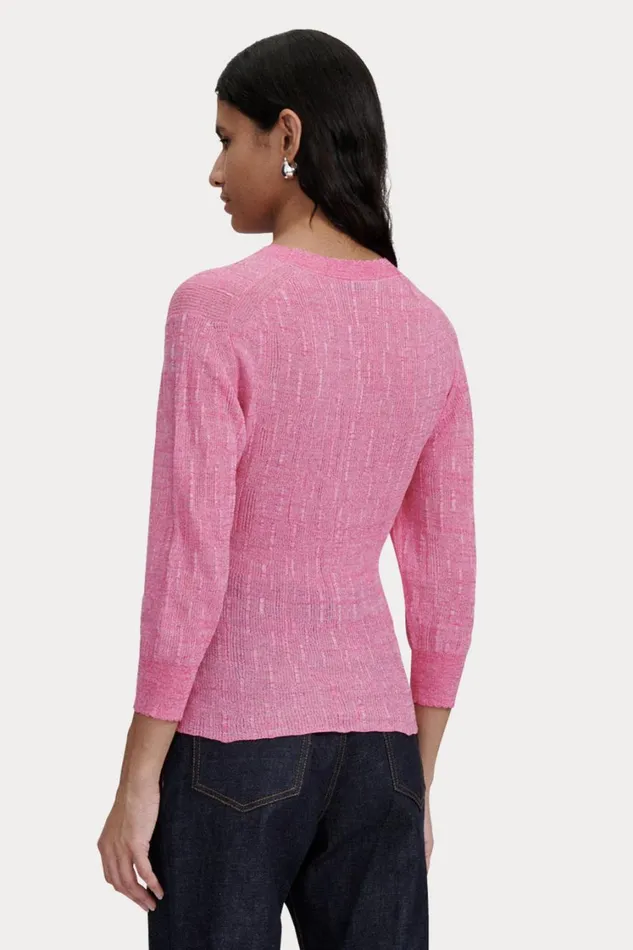 Rachel Comey Knits Women Benson Top Pink Marled Rachel Comey Knits Women Benson Top Pink Marled