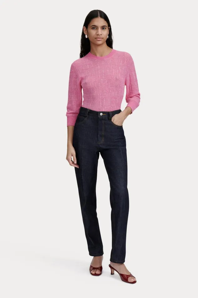 Rachel Comey Knits Women Benson Top Pink Marled Rachel Comey Knits Women Benson Top Pink Marled