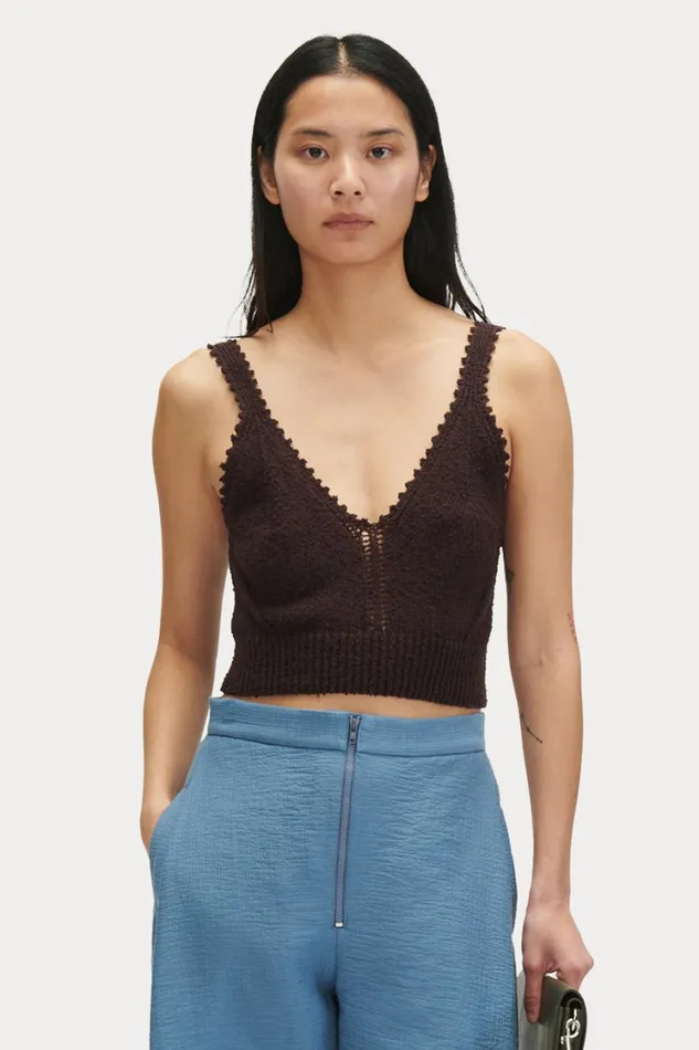Rachel Comey Knits Women Cropped Tee Black Rachel Comey Knits Women Cropped Tee Black
