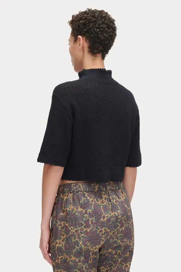 Rachel Comey Knits Women Cropped Tee Black Rachel Comey Knits Women Cropped Tee Black