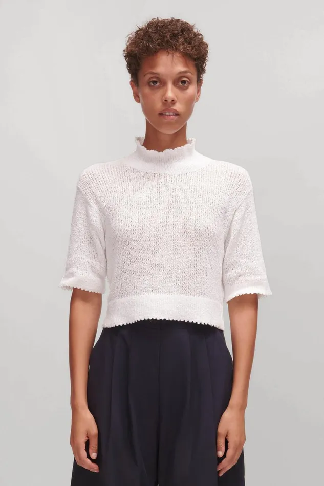 Rachel Comey Knits Women Cropped Tee Black Rachel Comey Knits Women Cropped Tee Black