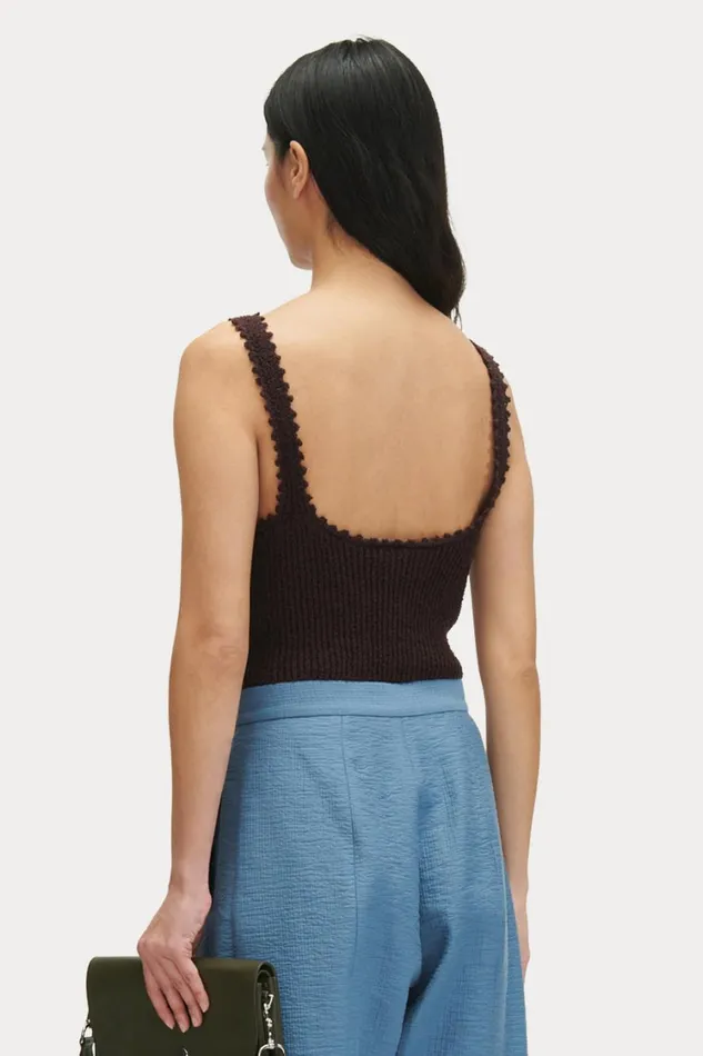 Rachel Comey Knits Women Hana Top Chocolate Rachel Comey Knits Women Hana Top Chocolate