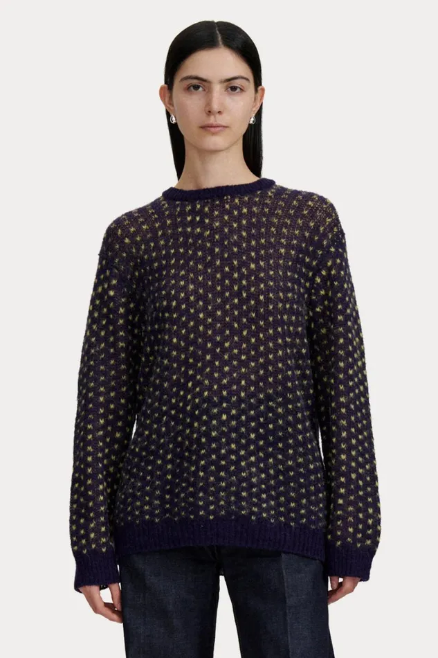 Rachel Comey Knits Women Lokki Sweater Navy Multi Rachel Comey Knits Women Lokki Sweater Navy Multi