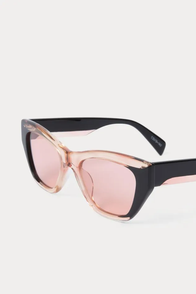 Rachel Comey Sunglasses Women Ayres Sunglasses Blackclear Pink
