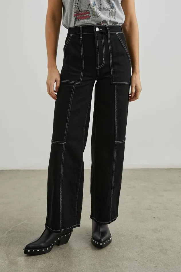 Rails Denim Women GETTY CROP UTILITY WIDE LEG Orca
