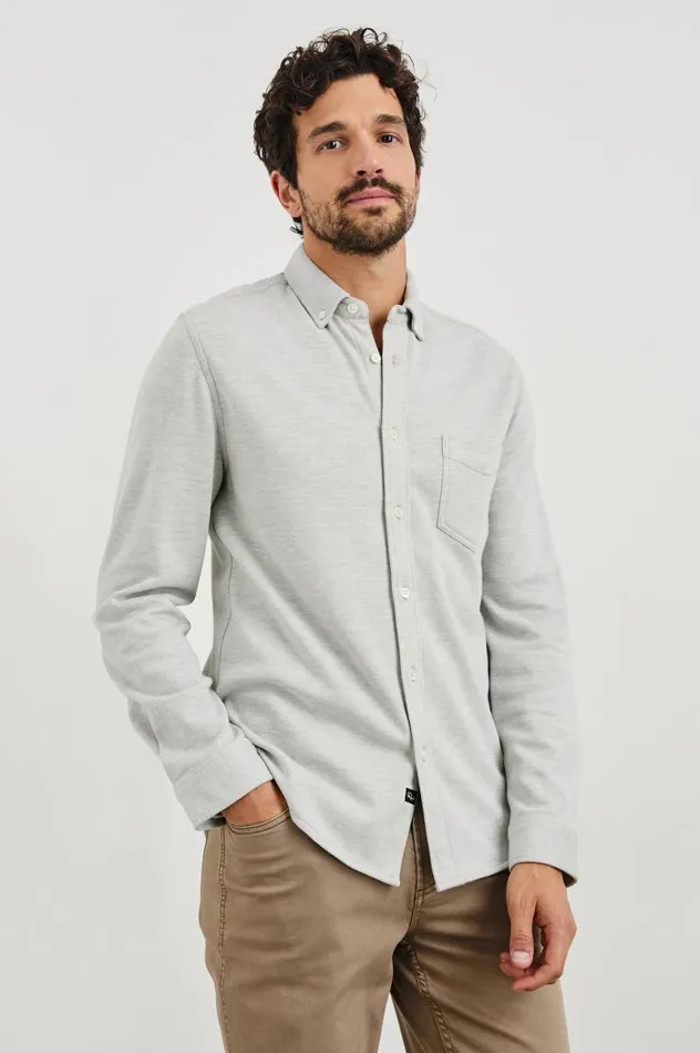 Rails Shirts Men BERKELEY SHIRT Light Grey