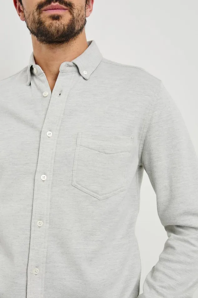 Rails Shirts Men BERKELEY SHIRT Light Grey