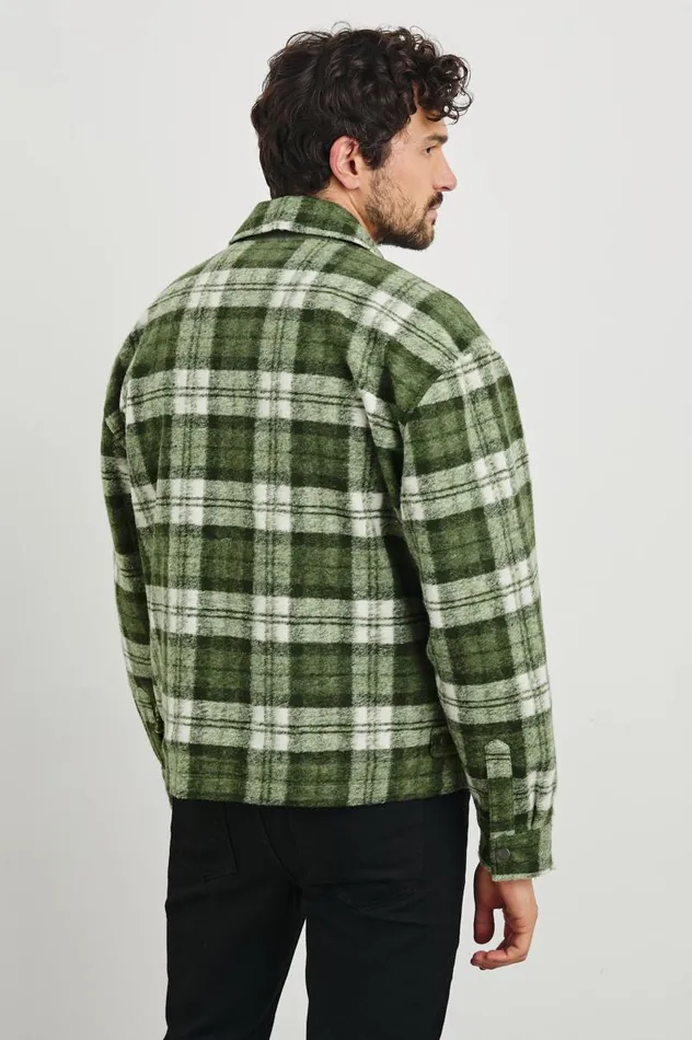 Rails Shirts Men SAXON JACKET Green Mist