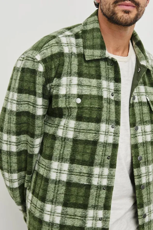 Rails Shirts Men SAXON JACKET Green Mist