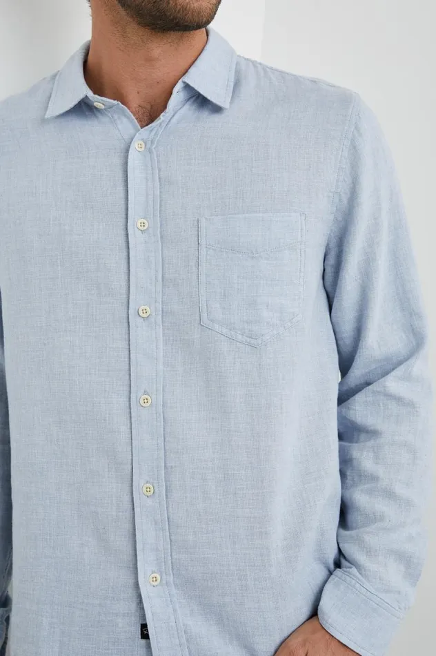 Rails Shirts Men WYATT SHIRT Blue Melange